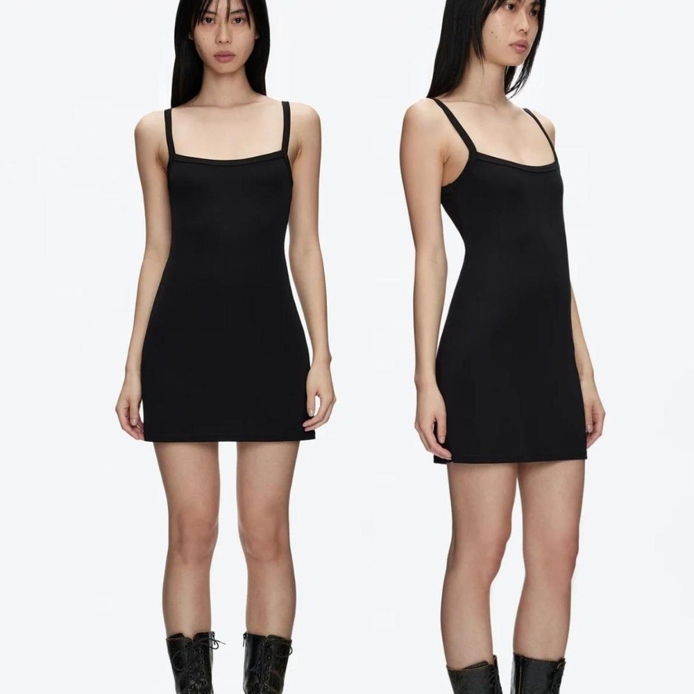 Tank Air Dress Black Collect $$ Mini Dress Square Neck Minidress Size XS